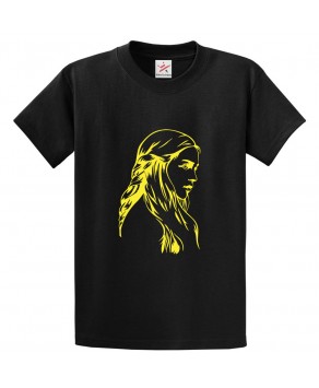  Sketch of Targaryen Classic Unisex Kids and Adults T-Shirt for Mythological TV Show Fans